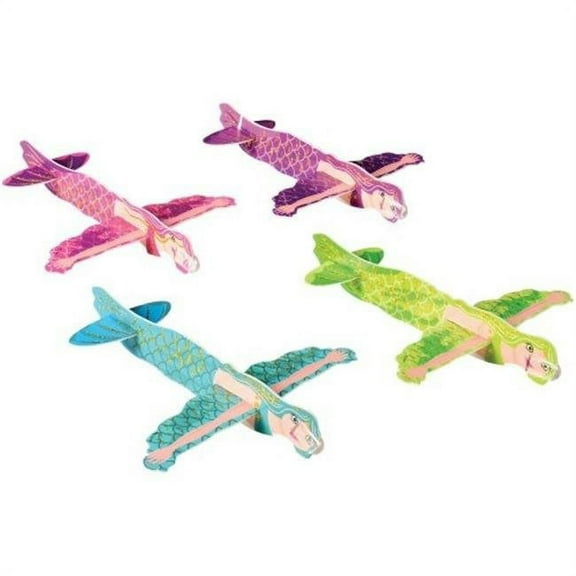 US Toy 4598 Mermaid Glitter Gliders - Pack of 12