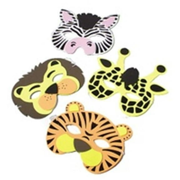 US Toy 7347 Wild Animal Foam Masks