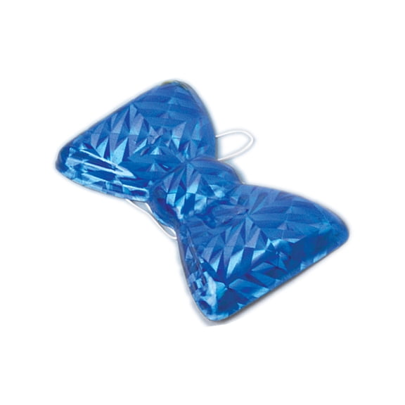 US Toy Blue Mylar Cool Bow Tie Butler Doctor Gangster Clown Nerd Costume Accessory