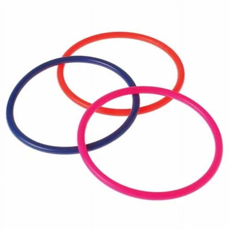 US Toy Company C6 Neon Carnival Rings-5.25 Inch - Pack of 12