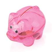 US Toy Company BB80 Pink Piggy Banks - Pack of 12