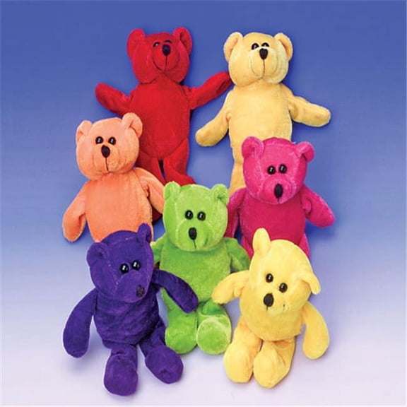US Toy Company SB414 Beanbag Bears - Pack of 12