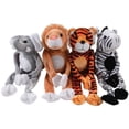 thumbnail image 1 of US Toy Company SB463 Wild Animals with Fabric Hook and Eye Hands - Pack of 12, 1 of 1
