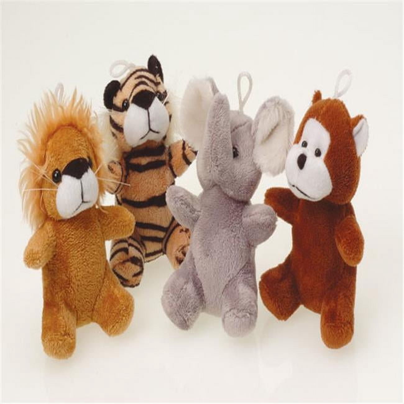 US Toy Company SB542 Furry Wild Animals - Pack of 12