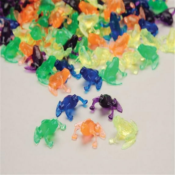 US Toy Company VL71 Neon Transparent Frogs-72-Pc