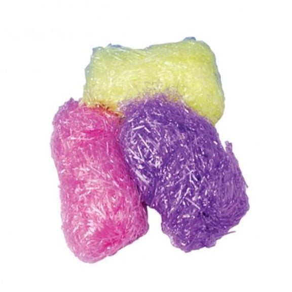 Traditional Yellow Pastel Colored Easter Bunny Basket Grass Decoration