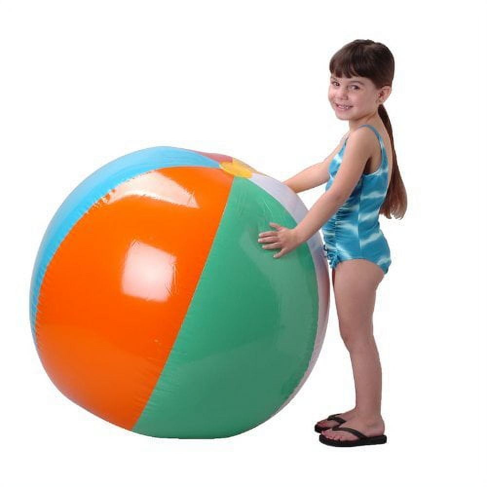 Jumbo 48 Beach Ball with Colorful Hexagons