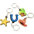 thumbnail image 1 of U. S. Toy Western Rubber 1.5" Cowboy Party Favor Keychains, 12 CT, Assorted, 1 of 2