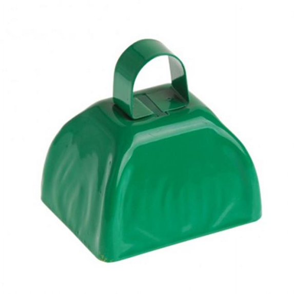 US Toy KD21-10X4 School Spirit Metal Cowbells, Green - 12 Per Pack - Pack of 4