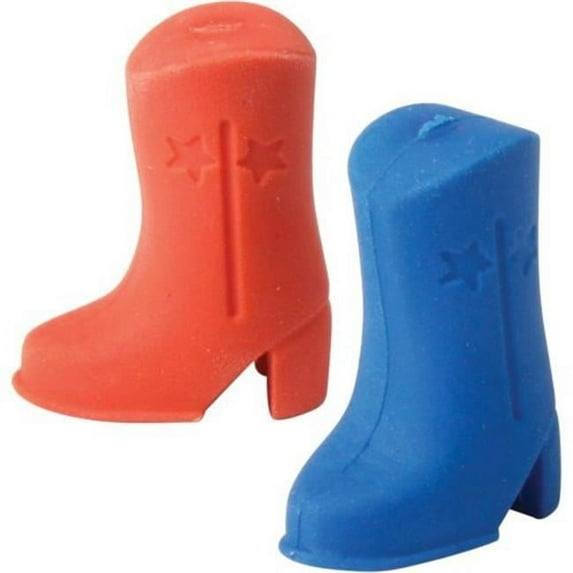 US Toy LM232 Cowboy Boot Topper & Erasers - 24 Piece