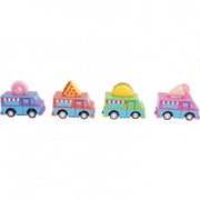 US Toy MX563 Pull Back Food Trucks Toy