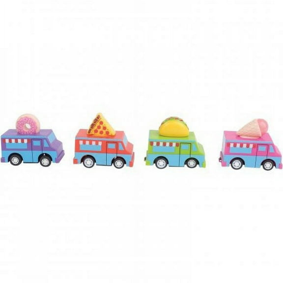 US Toy MX563 Pull Back Food Trucks Toy