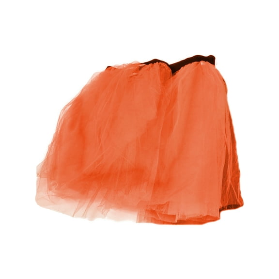 Orange Retro 80s Colorful Neon Assorted Color Tu Tu Tutu Skirt Costume Accessory