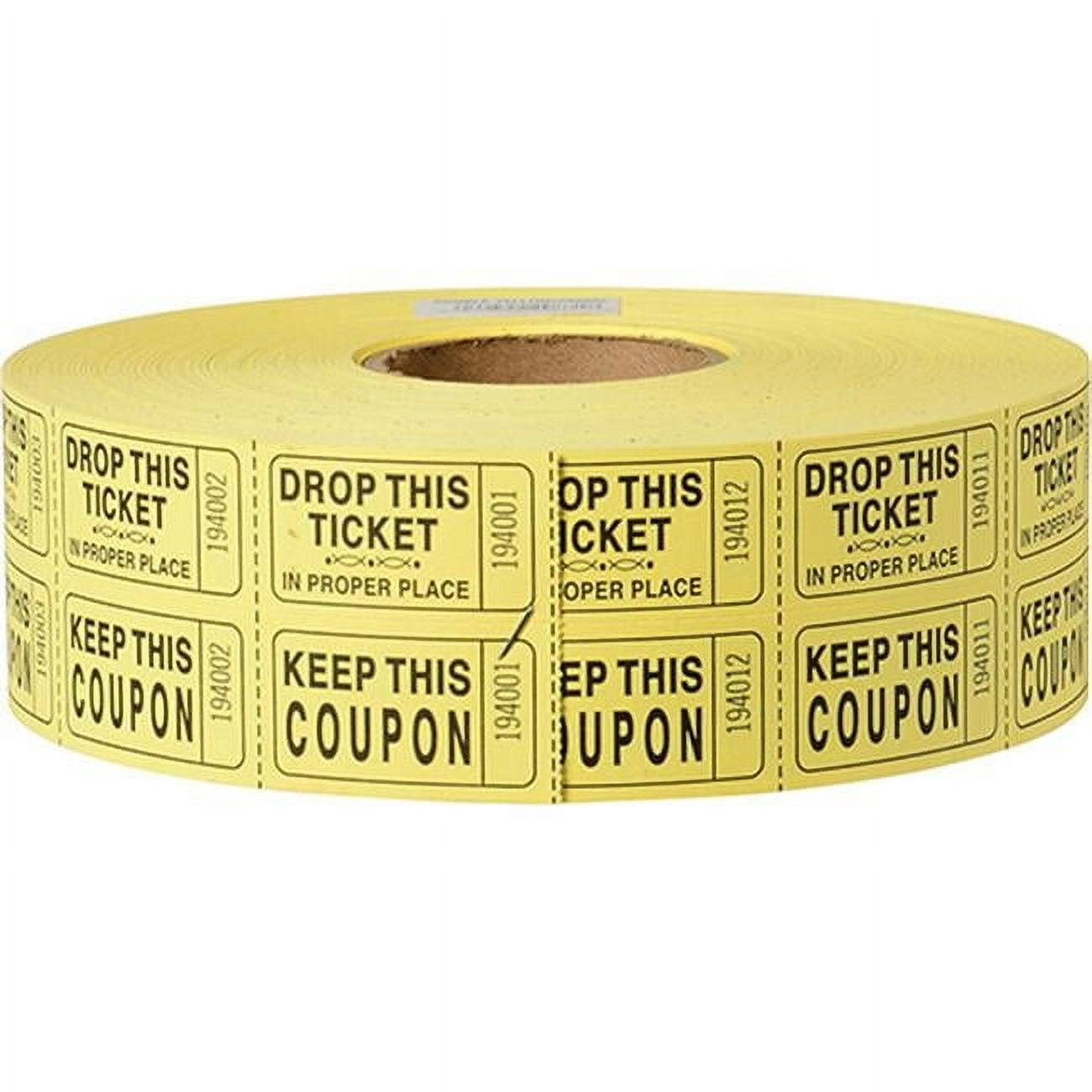 US Toy TA39-08 Double Ticket Roll, Yellow