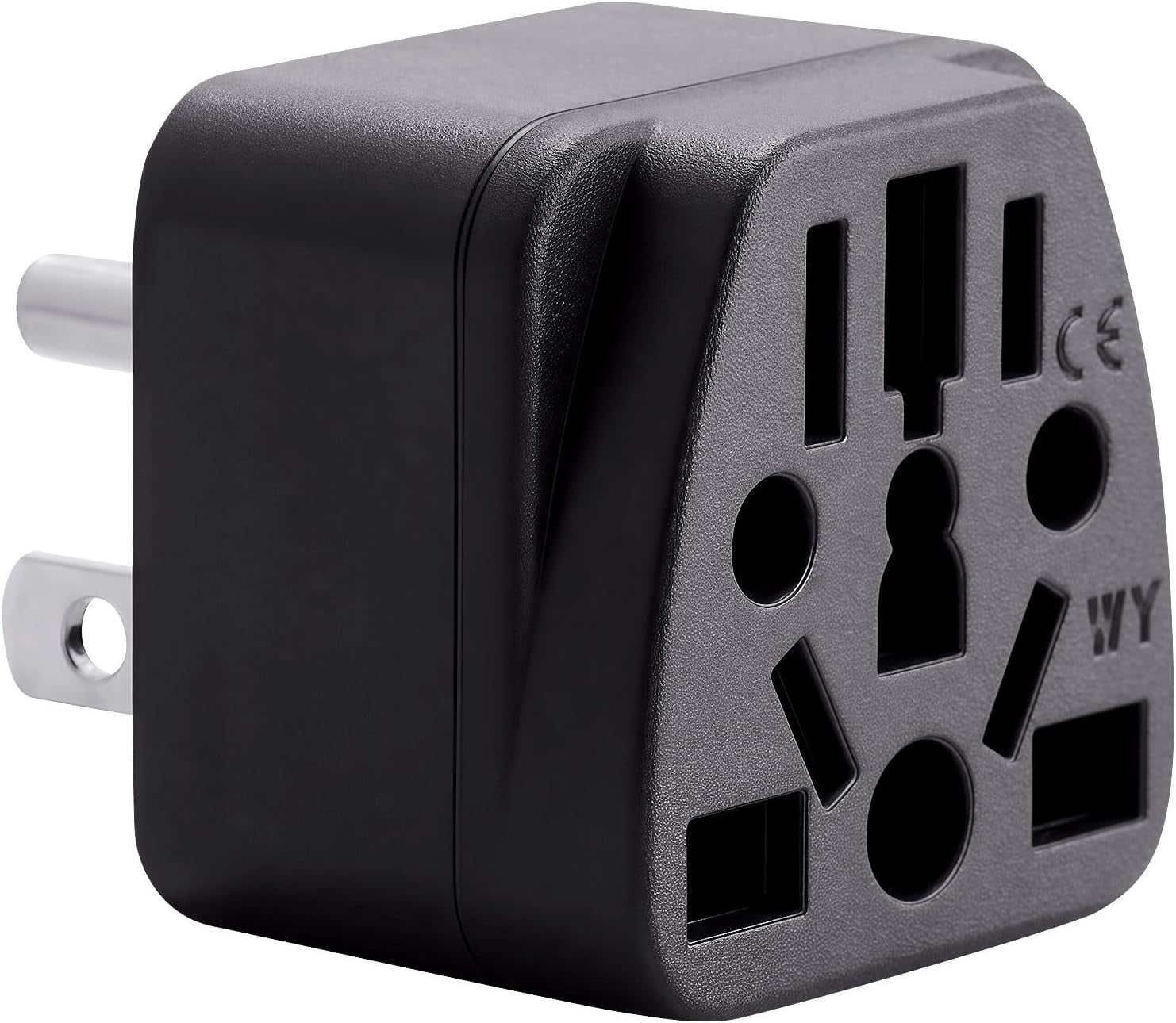 US Travel Plug Adapter, EU,AU,UK,NZ,CN to USA (Type B), Grounded 3 ...