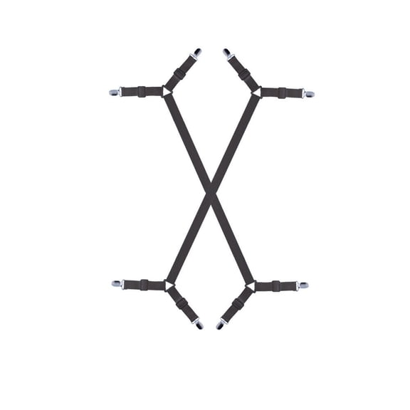 US Triangle Grippers Sheet Clips Bed Suspender Straps Mattress Fastener Holder