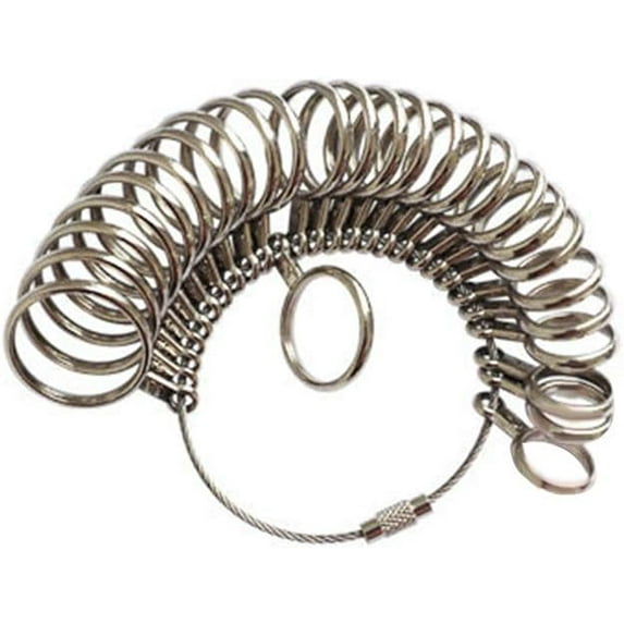 US UK EU Metal Finger Ring Gauge Sizer Jewelry Making Size Measuring Tools Set Jewelry Sizing Tools 1