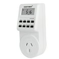 US/UK/FR/BR/AU Plug Digital Weekly Programmable Electrical Wall Plugin