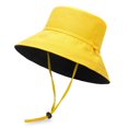 thumbnail image 1 of US UV Protection Double-Sided Wide Brim Bucket Hat Sun Hat Beach Fisherman Cap, 1 of 3