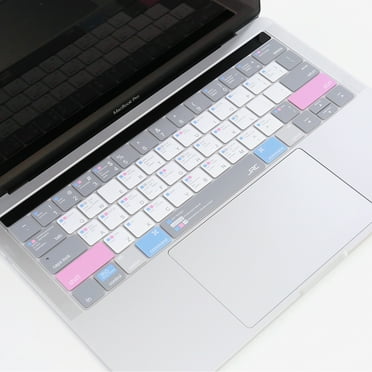 US Version Ultra Thin Silicone MAC OS Shortcut Keyboard Cover For Apple Macbook Pro16" A2141 13" 15" A2338 A2289 A2337 White Gray Pro13 A2289 A2338