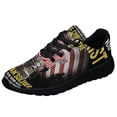 thumbnail image 1 of US Veteran Day Jesus ChriStAnd The American flag Soldier Shoes Sneakers Black Size 10, 1 of 7
