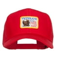 thumbnail image 1 of US Veterans Day Flag Patched Cap - Red OSFM, 1 of 5