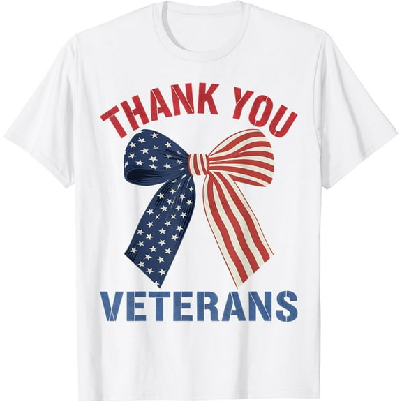 US Veterans Day Gifts Thank You Veterans Patriotic Soldier T-Shirt100% pure cotton white short-sleeved T-shirts for men and women