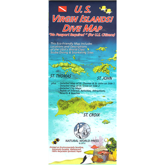US Virgin Islands! Dive Map