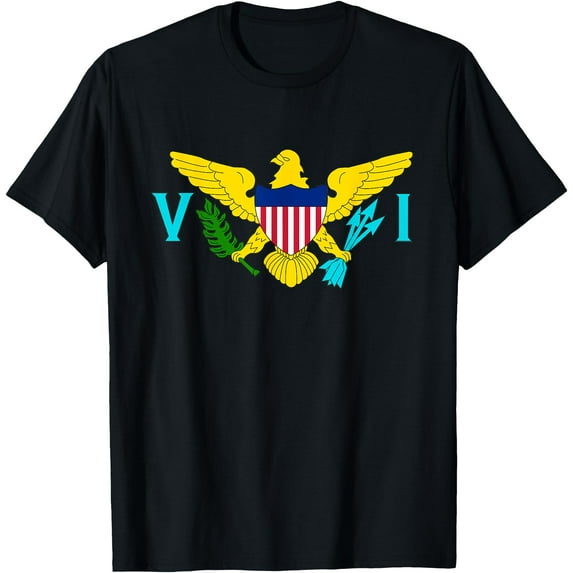 US Virgin Islands Flag Gift USVI Unisex T-Shirt for Men Women Kids Toddler