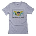 thumbnail image 1 of US Virgin Islands Flag - Special Vintage Edition Men's Grey T-Shirt, 1 of 2