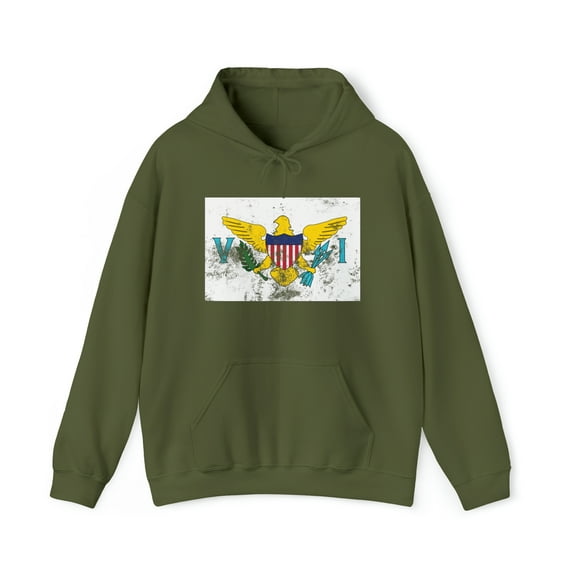 US Virgin Islands Pride Flag Hoodie, Gifts, Hooded Sweatshirt