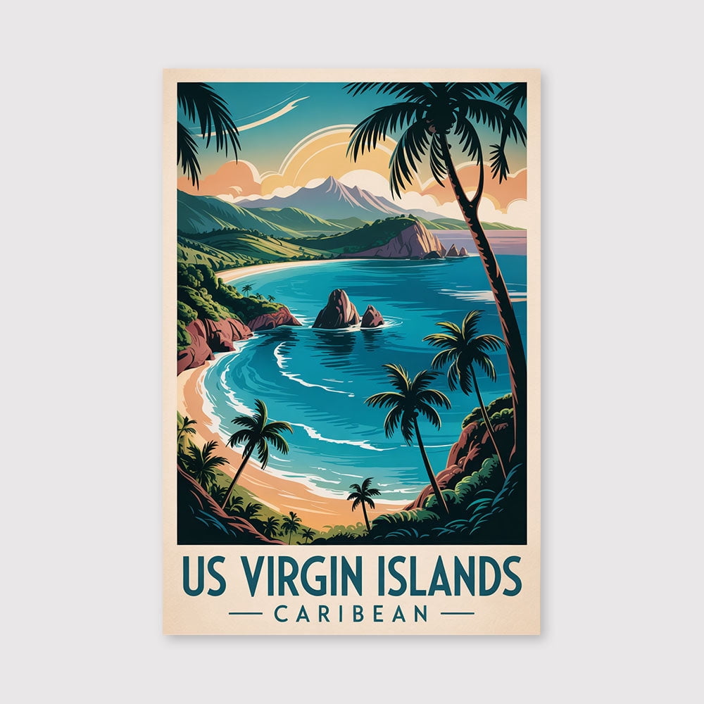 Punta Cana Travel Print Canvas Wall Art, Punta Cana Wall Hanging
