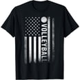 thumbnail image 1 of US Volleyball Practice USA Flag American Women Men T-Shirt, 1 of 3