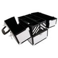 thumbnail image 1 of [US-W]SM-2083 Aluminum Alloy Makeup Train Case Jewelry Box Organizer Silver, 1 of 9