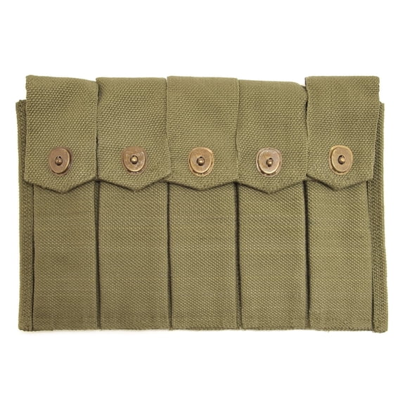 World War Supply Thompson 5 Cell Magazine Pouch WW2 Dark OD