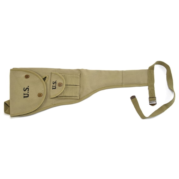 US WWII M1 Carbine Canvas Paratrooper Jump Case with Magazine Pouch marked JT&L 1943