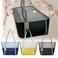thumbnail image 1 of US Warehouse under $5! kkbbma Women Tote Bags Top Handle Satchel Handbags PU Faux Leather Tote Bag with Tassel Shoulder Purse, 1 of 9
