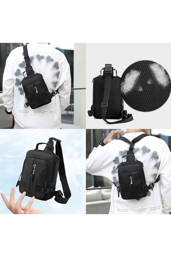 Waterproof Men Women Sling Bag Chest Fanny Cross Travel Shoulder Backpack
