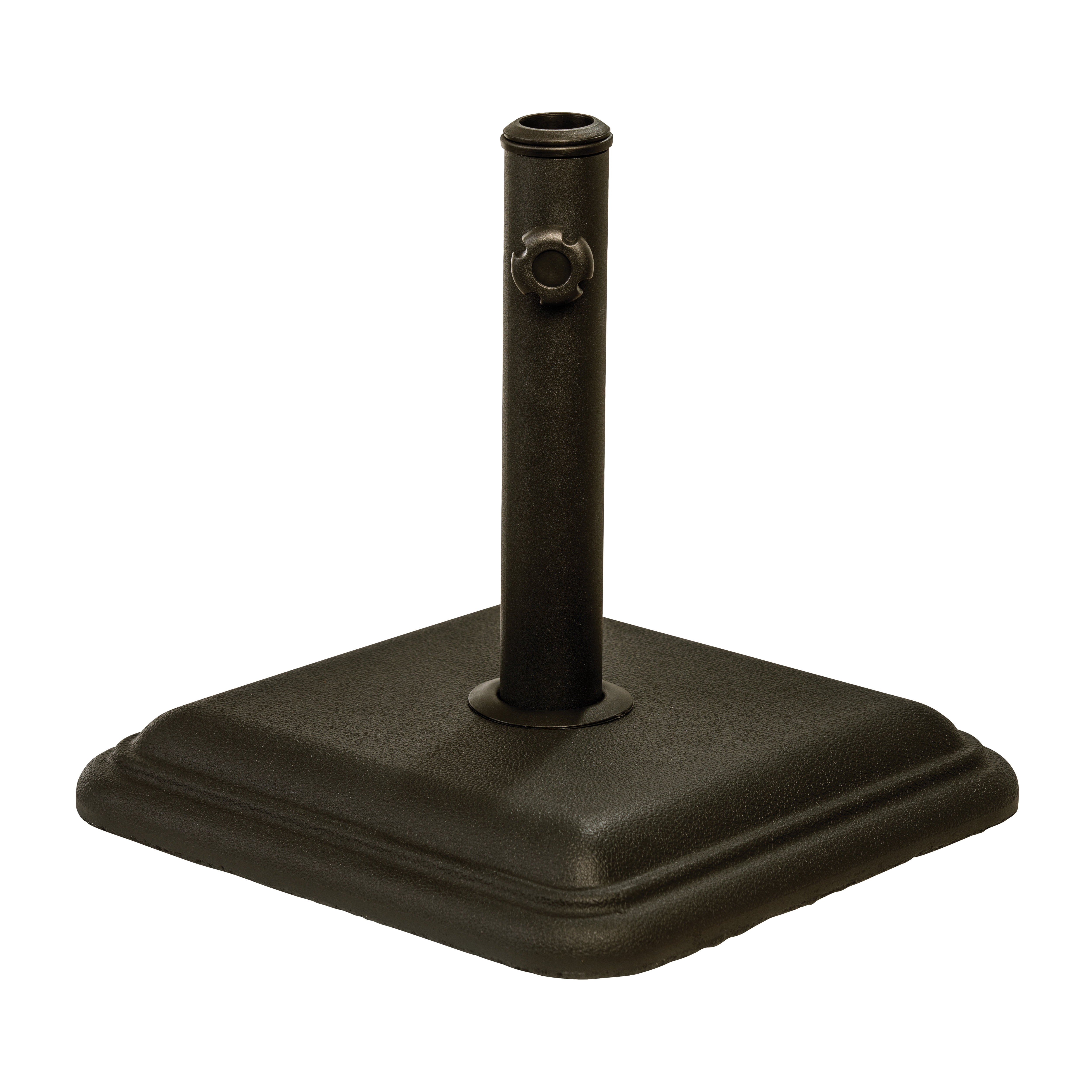US Weight 26 lbs. Prefilled Concrete Square Outdoor Patio Umbrella Base in Bronze