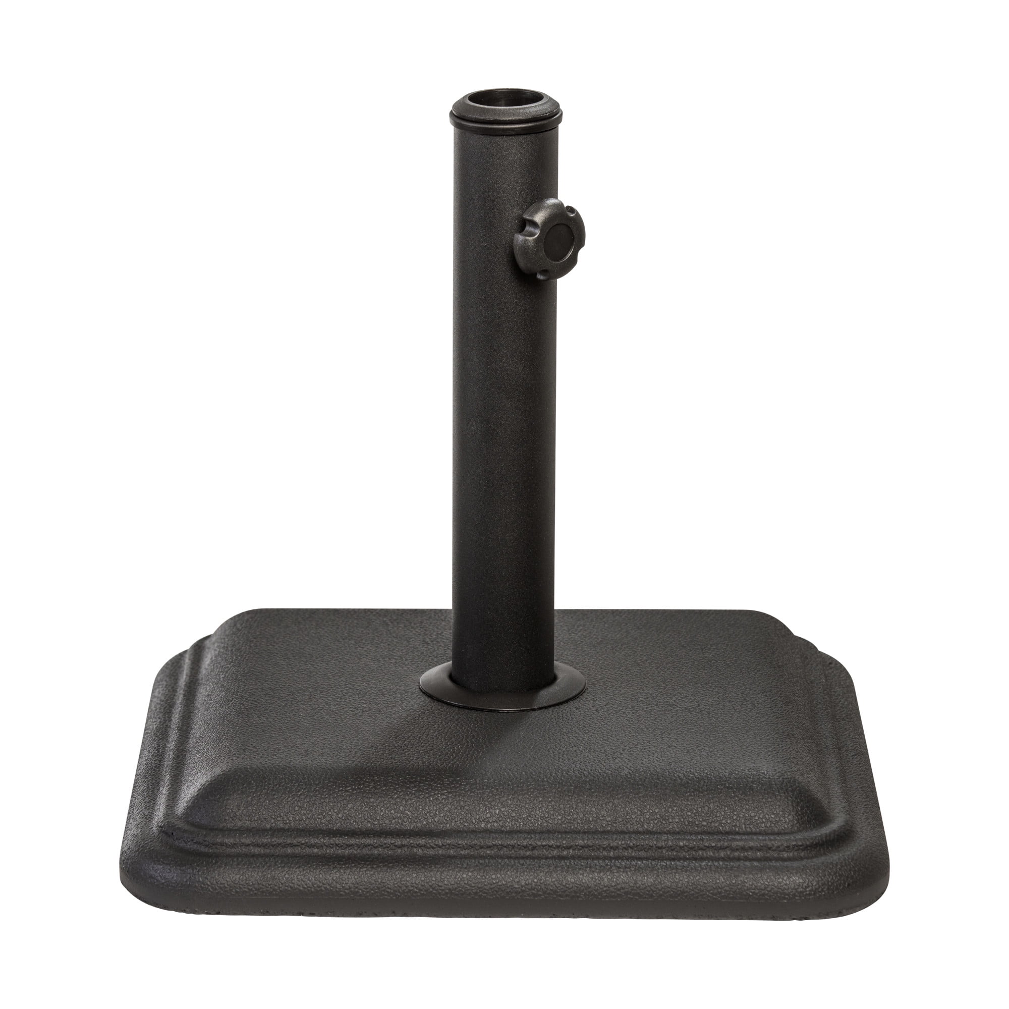 US Weight 26 lbs. Prefilled Concrete Square Outdoor Patio Umbrella Base in Black