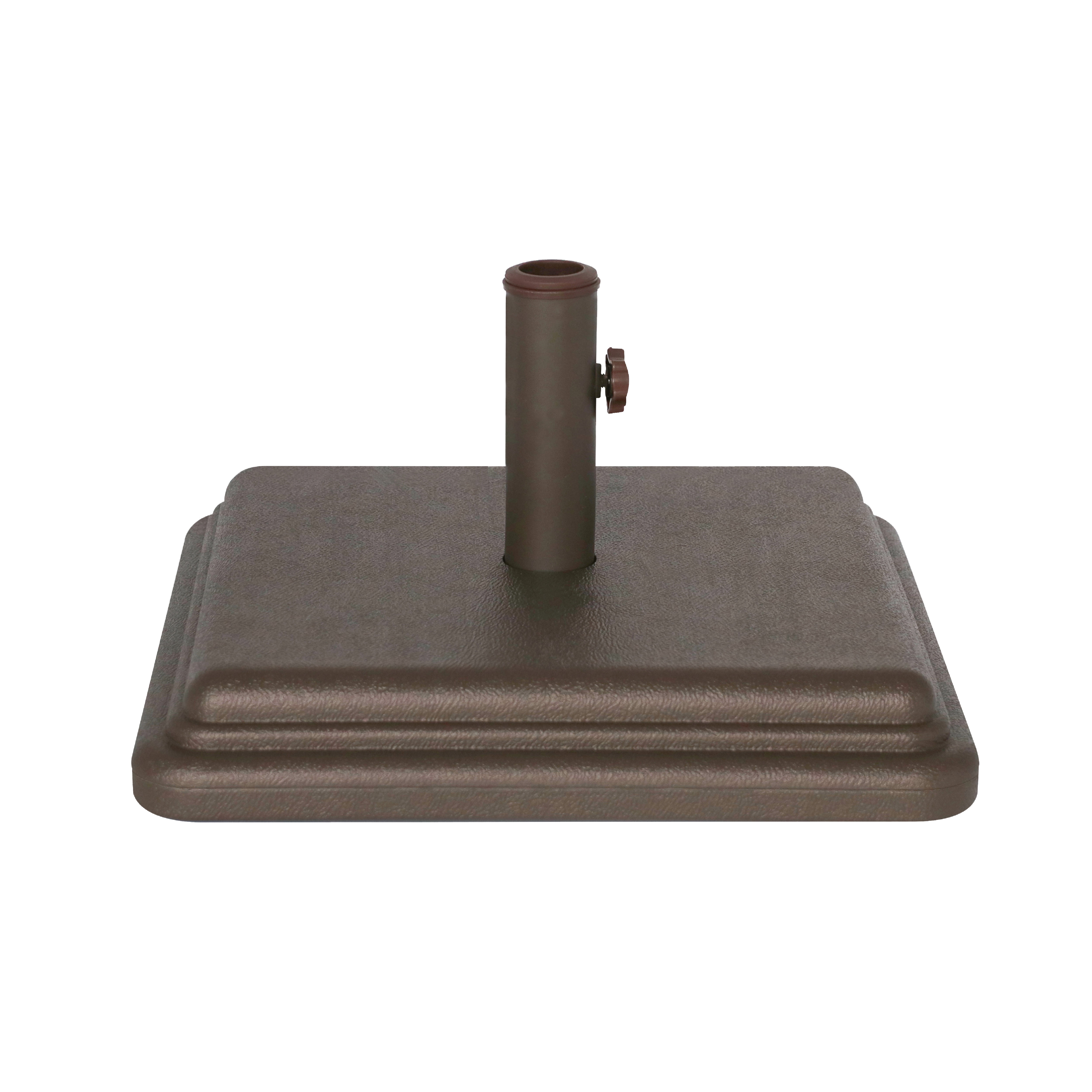 Heavy Duty Bronze Concrete Umbrella Base with 4" Stem