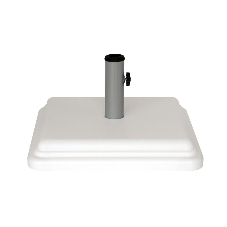 40 lb patio umbrella base lbs Market with Wheels it accommodates a variety of pole sizes ranging from 1.3 to 1.75 WELLFOR Heavy-Duty Steel Patio Umbrella