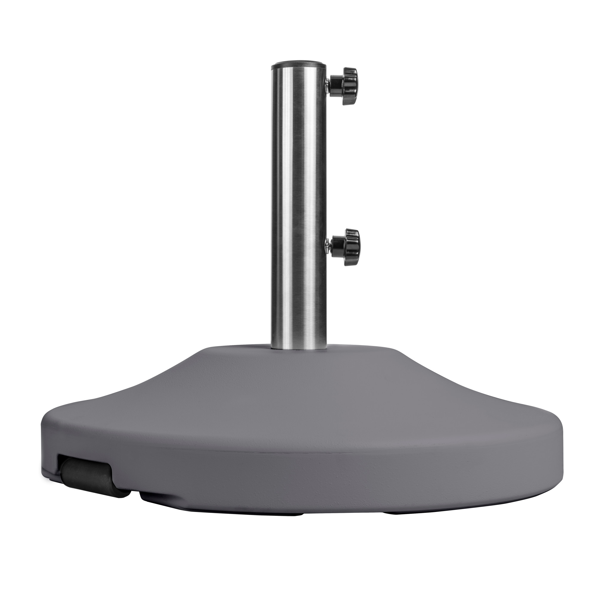Julius 66lbs Square Umbrella Base, Stainless Steel