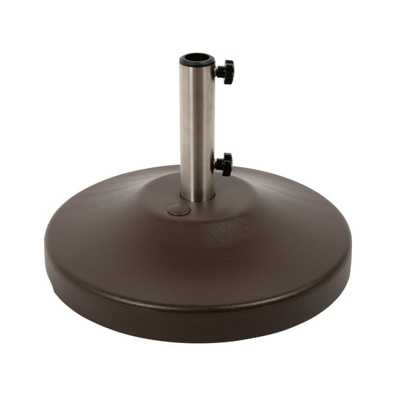 US Weight 80 lbs. Prefilled Concrete Round Outdoor Free Standing Patio Umbrella Base in Bronze