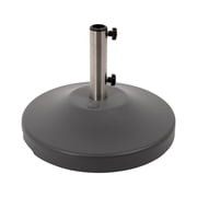US Weight 80 lbs. Prefilled Concrete Round Outdoor Free Standing Patio Umbrella Base in Gray