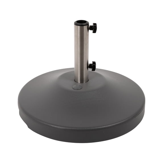 US Weight 80 lbs. Prefilled Concrete Round Outdoor Free Standing Patio Umbrella Base in Gray