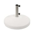 thumbnail image 1 of US Weight 80 lbs. Prefilled Concrete Round Outdoor Free Standing Patio Umbrella Base in White, 1 of 8