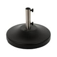 thumbnail image 1 of US Weight 80 lbs. Prefilled Concrete Round Outdoor Free Standing Patio Umbrella Base in Black, 1 of 7