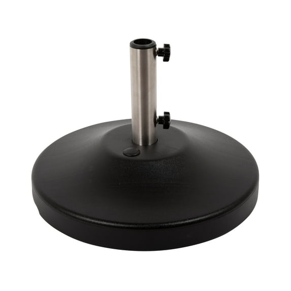 US Weight 80 lbs. Prefilled Concrete Round Outdoor Free Standing Patio Umbrella Base in Black