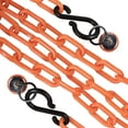 thumbnail image 1 of US Weight All-Weather Loading Dock Kit with Magnetic Wall Rings -10 ft of Orange Chain and S-Hooks, 1 of 7
